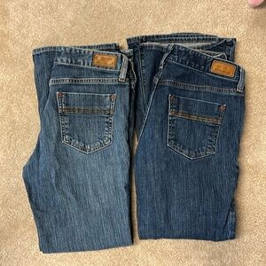 Eddie Bauer jeans 2 pair 4 petite